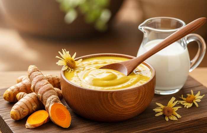 turmeric and milk mask
